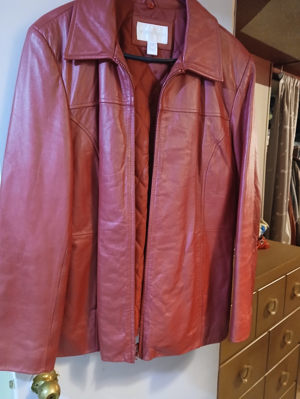 Worthington Vintage Red Leather Jacket